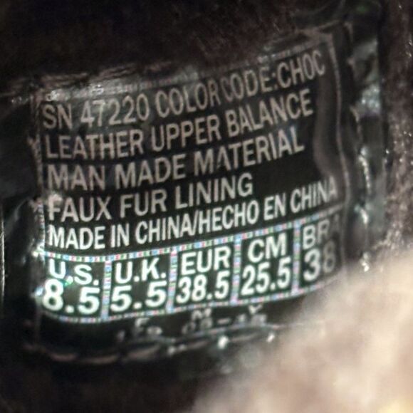 Skechers 47220 Slouch Suede Leather Boots Women’s 8.5 Fur Lined Chocolate - Picture 9 of 10